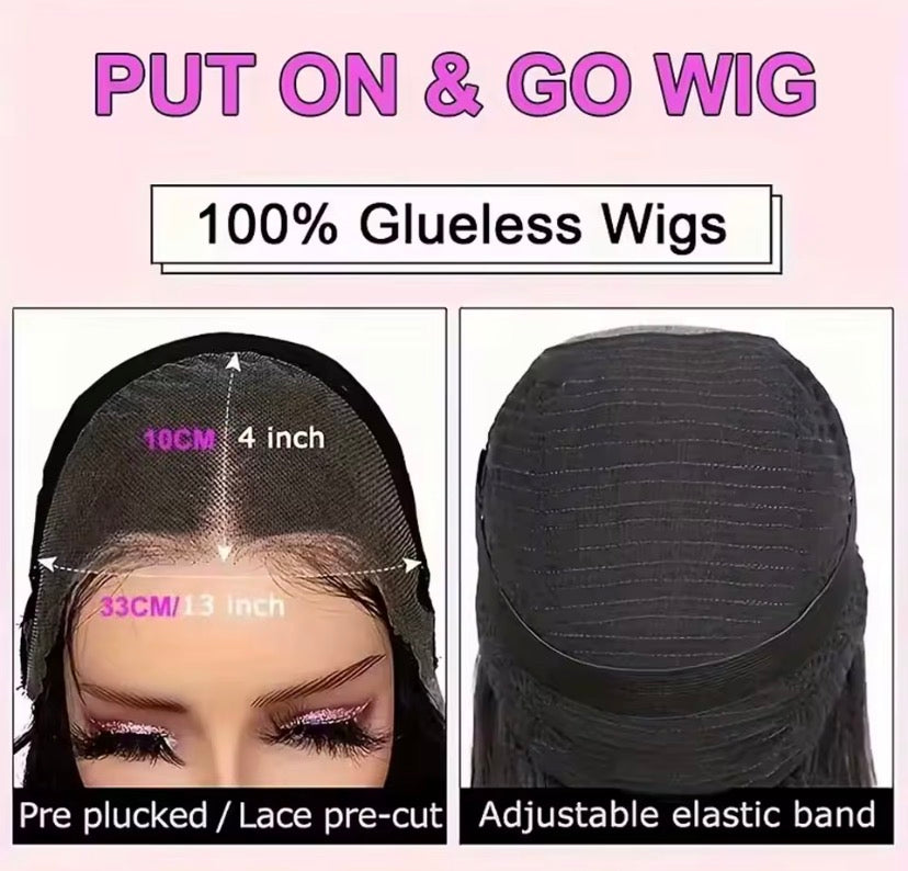 250% Glueless Wig Body Wave Human Hair Wigs Pre Cut 13x4 13x6 HD Lace Frontal Wigs Pre Plucked Curly Lace Front Human Hair Wigs