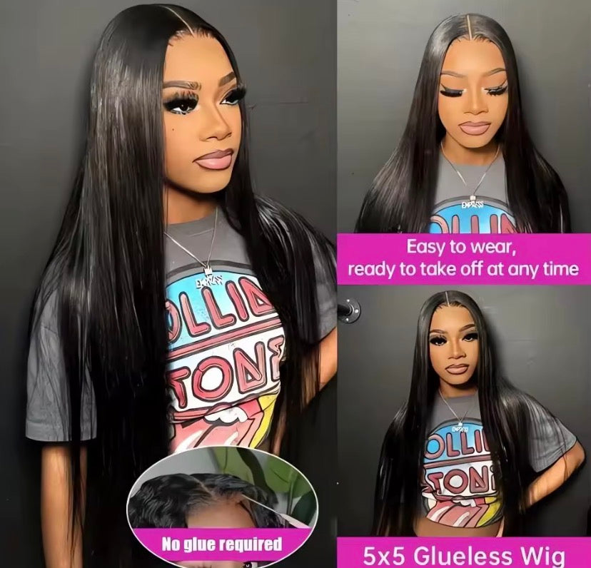 Glueless Bone Straight 4X4 Hd Lace Frontal Wig 13X6 13X4 Black Lace Front Wig Human Hair 5x5 Natural Brazilian Transparent Wigs