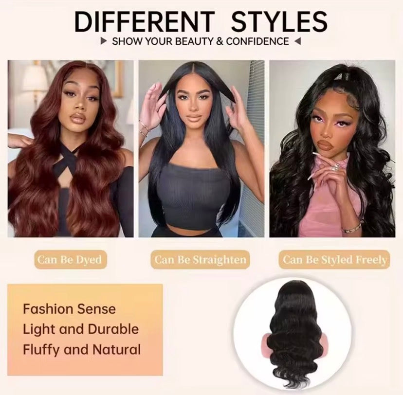 250% Glueless Wig Body Wave Human Hair Wigs Pre Cut 13x4 13x6 HD Lace Frontal Wigs Pre Plucked Curly Lace Front Human Hair Wigs