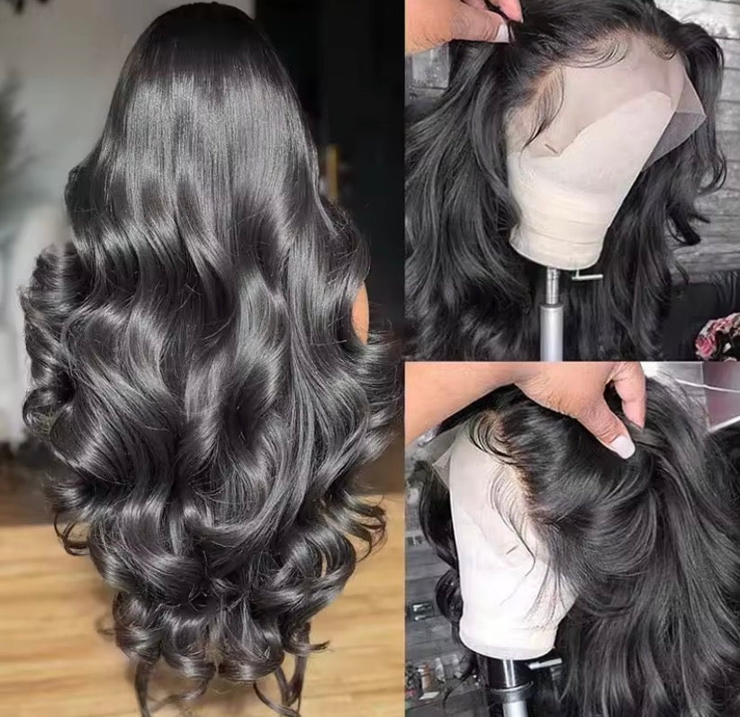 30 Inch Body Wave Lace Front Wigs Human Hair 13x6 Hd Lace Front Wigs Human Hair Pre Plucked 200 Density Natural Color Hair