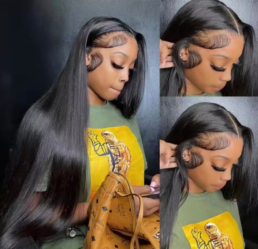 Glueless Bone Straight 4X4 Hd Lace Frontal Wig 13X6 13X4 Black Lace Front Wig Human Hair 5x5 Natural Brazilian Transparent Wigs